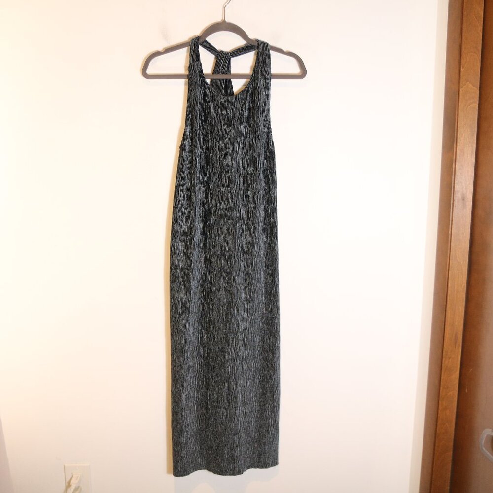 Anthropologie Maeve Adrienne Twist Back‎ Velvet Midi Dress Small Knit Party